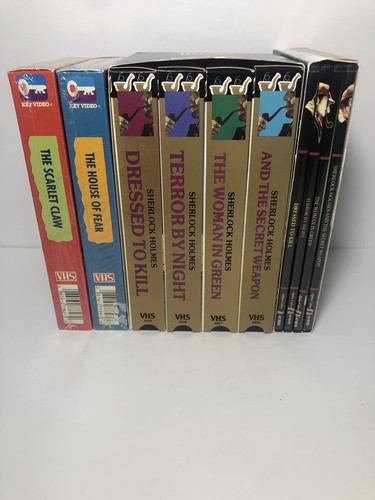 Sherlock holmes vhs dvd lot - sherlock,
